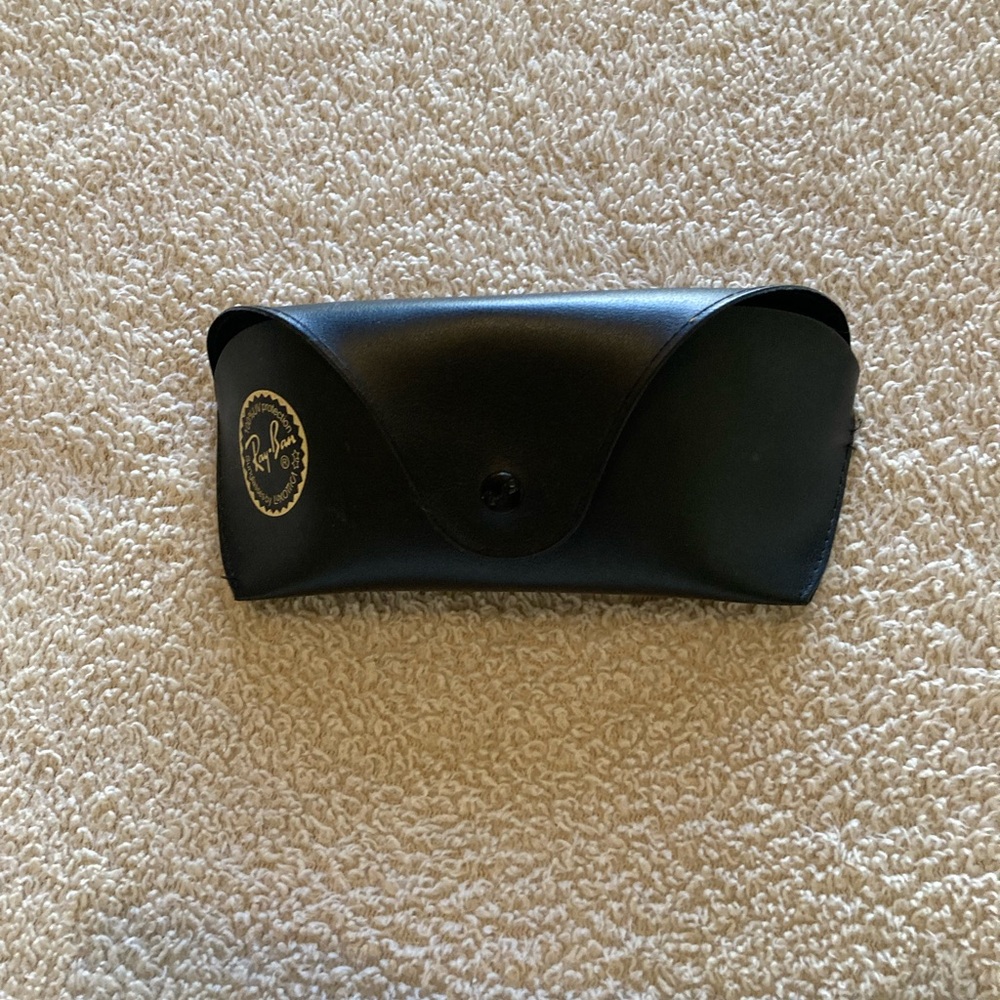 Ray-Ban Black Sunglasses Hard Case with Gold Logo
